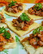 Яичная закуска с грибами