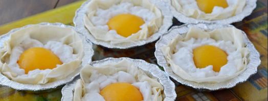 постный десерт яичница. Шаг 3