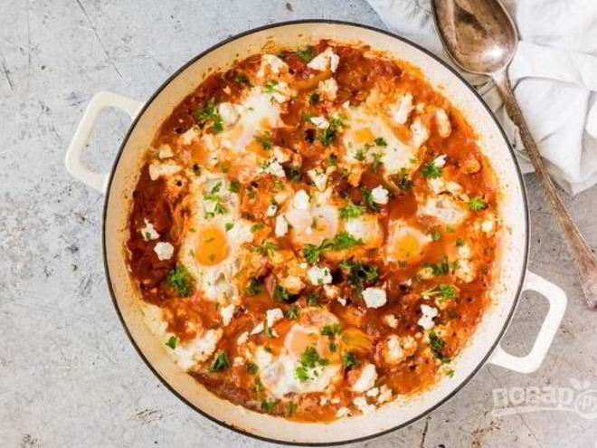 Рецепт шакшуки с фенхелем