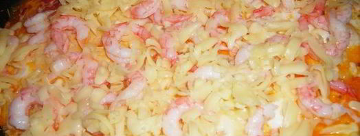 сырная яичница с креветками и помидорками. Шаг 6