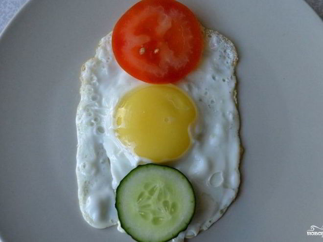 Рецепт яичницы для детей