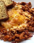 Яичница с фасолью