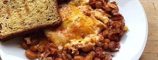 яичница с фасолью. Шаг 9