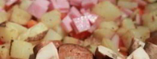 яичница с грибами на завтрак. Шаг 4