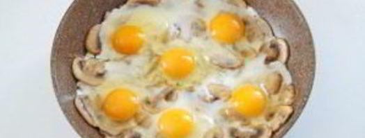яичница с грибами. Шаг 6