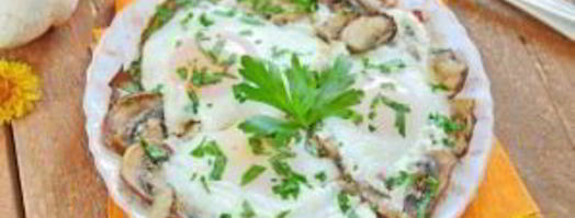 яичница с грибами. Шаг 8