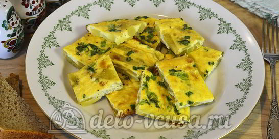 Яичница с картофелем