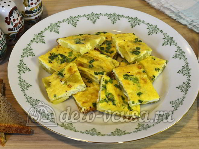 Рецепт яичницы с картофелем