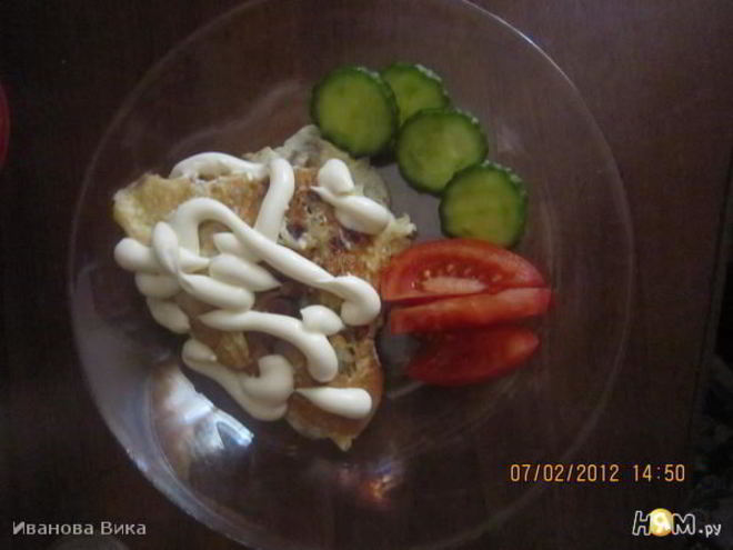 Рецепт яичницы с хлебом и луком