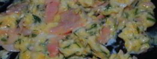 яичница с семгой. Шаг 7