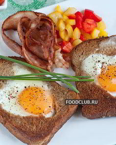 Яичница в хлебе