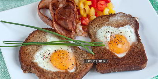Яичница в хлебе