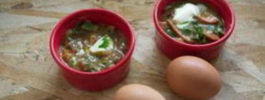 завтрак из сосисок и яиц. Шаг 8