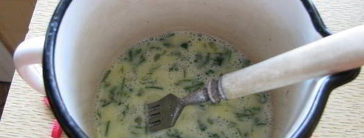 зеленая яичница. Шаг 4