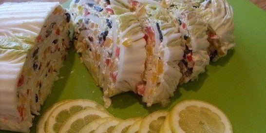 Закуска Пекинская мозаика с сыром