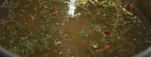 базовое заливное из курицы с сухой кавказской аджикой. Шаг 7