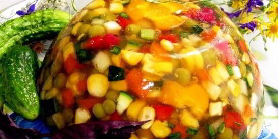 Вегетарианское заливное