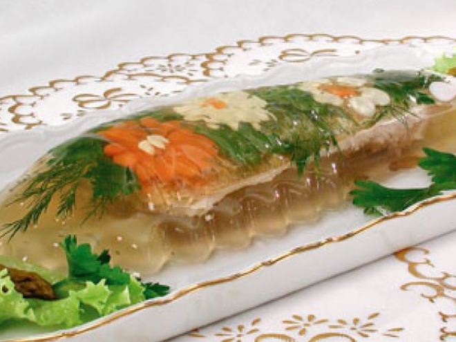 Рецепт заливного из форели в формах