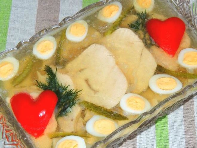 Рецепт заливного из куриных грудок