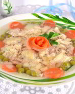 Заливное из курицы со свининой в мультиварке