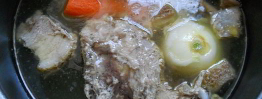 заливное из курицы со свининой в мультиварке. Шаг 4