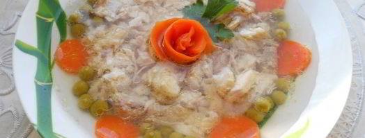 заливное из курицы со свининой в мультиварке. Шаг 7