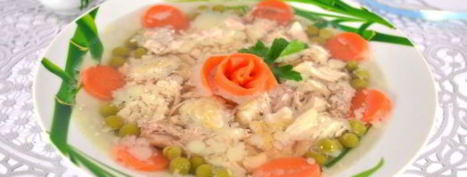 заливное из курицы со свининой в мультиварке. Шаг 8