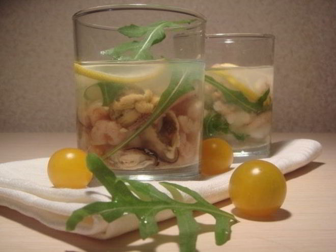 Рецепт заливного из морепродуктов