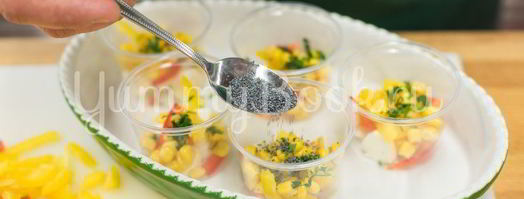 заливное из овощей с сыром моцарелла. Шаг 4