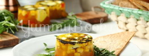 заливное из овощей с сыром моцарелла. Шаг 6