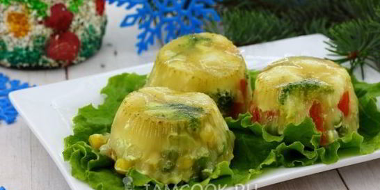 Заливное из овощей