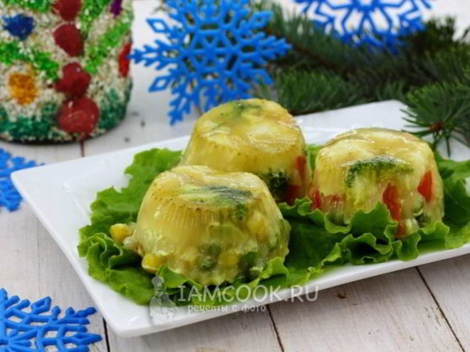 Рецепт заливного из овощей