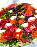 Заливное из перепелиных яиц