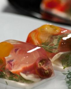 Заливное из помидоров