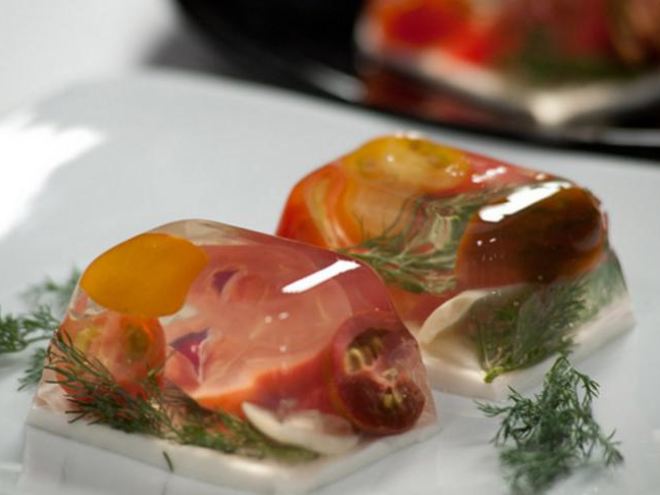 Рецепт заливного из помидоров