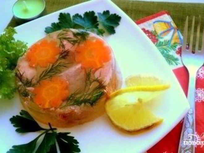 Рецепт заливного из семги