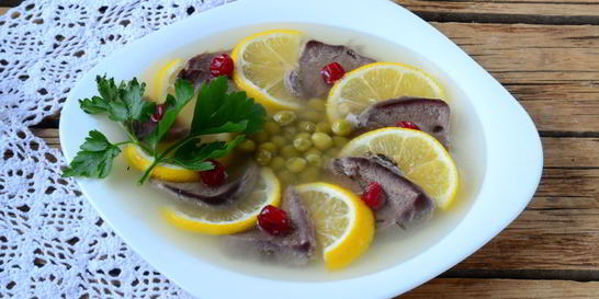 Заливное из языка