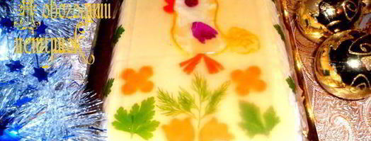 заливное новогодний петушок. Шаг 16