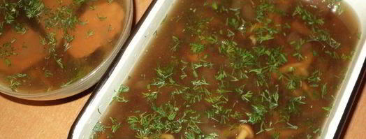 заливное с ветчиной и опятами. Шаг 3