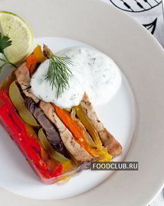 Заливное — террин из запеченных овощей