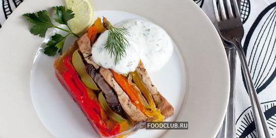 Заливное — террин из запеченных овощей