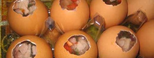 заливное в яичной скорлупе. Шаг 9