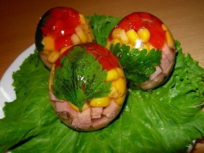 Рецепт заливных яиц