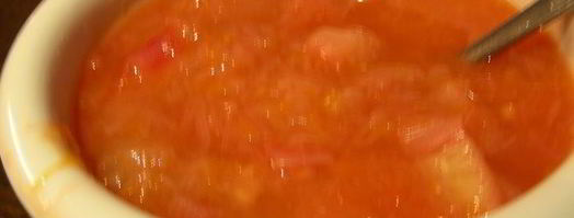 жареный козий сыр с ревеневым соусом. Шаг 6