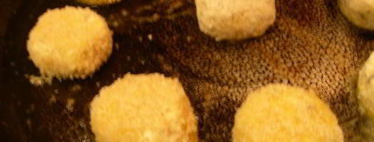 жареный козий сыр с ревеневым соусом. Шаг 8