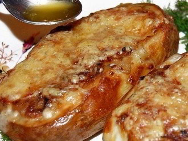 Рецепт грибного жульена в картофельных кокотницах