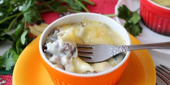 Классический жульен с курицей