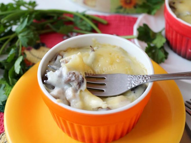 Рецепт классического жульена с курицей