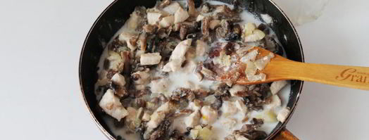 классический жульен с курицей. Шаг 9