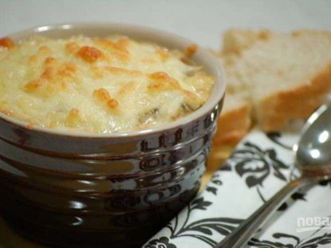 Рецепт жульена грибного со сметаной